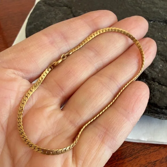 Vintage 12K Gold Link Bracelet - Picture 10 of 11